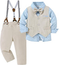 nilikastta Toddler Baby Boy Clothes Suit Gentleman Wedding Outfits Formal Dress by Nilikastta