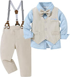 nilikastta Toddler Baby Boy Clothes Suit Gentleman Wedding Outfits Formal Dress by Nilikastta