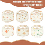 Muslin Baby Bibs, Pure cotton absorbent and breathable, suitable - Image 6