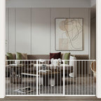 WAOWAO Triple Lock Baby Gate Extra Wide 86.22-90.55" Pressure Mounted Walk by WAOWAOBABYSAFETYPRODUCTS