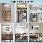 WAOWAO Triple Lock Baby Gate Extra Wide 86.22-90.55" Pressure Mounted Walk - Image 9