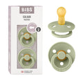 BIBS Pacifiers Colour Collection | Natural Rubber Baby Pacifier | Round Nipple by BIBS