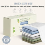 Susurration Muslin Baby Drool Bibs 6Pack Soft Square Adjustable Baby Bandana - Image 7