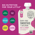 Serenity Kids 6+ Months Dairy-Free Baby Protein Smoothie Pouch - Image 4