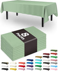 Pureegg Plastic Table Cloth Disposable 8 Pack, 54 x 108 Inch Table Cloths by Pureegg