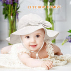 Baby Girl Sun Hat Summer Foldable Beach Hats - Image 2