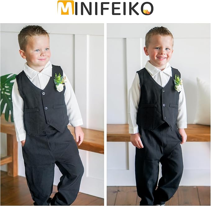 Toddler Boys Suit 3Pcs 1-5T - Image 2