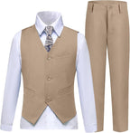 Boys’ Formal Suit 5 Piece Set, Toddler Tuxedos - Image 2