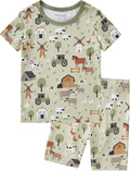 pureborn Baby Toddler Kids Viscose from Bamboo Pajamas Set Pjs 2pcs 18M-8Y by pureborn