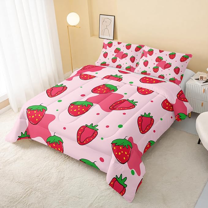 QOOMO Kawaii Comforter Full, Down Alternative, Soft and Lightweight，Full Size - Image 3