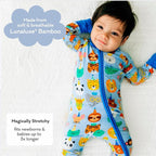 Little Sleepies Pajamas for Baby Boys & Girls, Viscose from Bamboo Baby Pajamas - Image 3