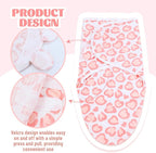 Cinaci 2 Pack Adjustable Soft Cotton Blend Newborn Baby Receiving Swaddle - Image 4