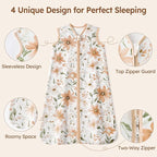 Baby Sleep Sack 12-18 Months 100% Cotton Lightweight 0.5 TOG Wearable Blanket - Image 3