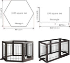 Vantas Folding Pet Gate 144" Wide, Freestanding Wire Pet Gate, Pet Puppy Safety - Image 5