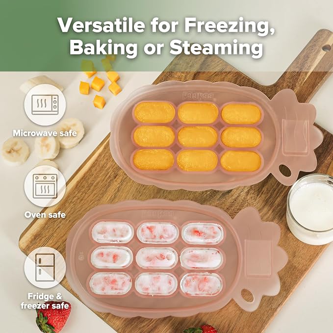 Haakaa Silicone Nibble Freezer Tray -Breastmilk Teething Popsicle Mold - Image 3