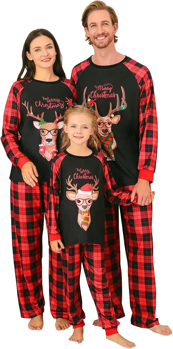 Weixinbuy Family Pajamas Set Christmas Pjs Matching Clothes Pajamas by Weixinbuy