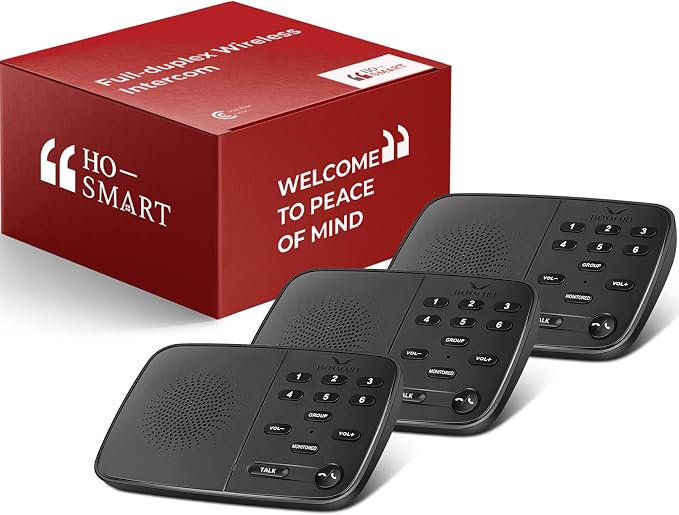 Hosmart Intercoms Wireless for Home UltraSpeak Pro, 2024 Full Duplex Wireless by HHOSMART