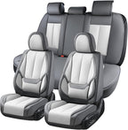 Coverado Car Seat Covers Full Set, Car Seat Protector Waterproof, Nappa Leather by COVERADOAUTO