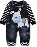 Cute Baby Boy Clothes Suit Toddler Boys' Striped long Sleeve T-Shirt+Denim by Unknown