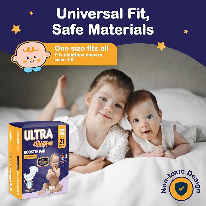 Inspire Ultra Dimples Diaper Booster Pads, One Size Fits All, Unisex-Babies - Image 6