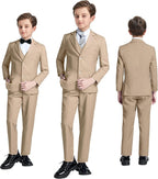 JPF Boy's Formal Suit Set Slim Fit Kids Tuxedo Suits - Image 6