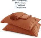 Bedsure Full Size Bed Sheets, Cooling Sheets, Rayon Derived from Bamboo - Image 6