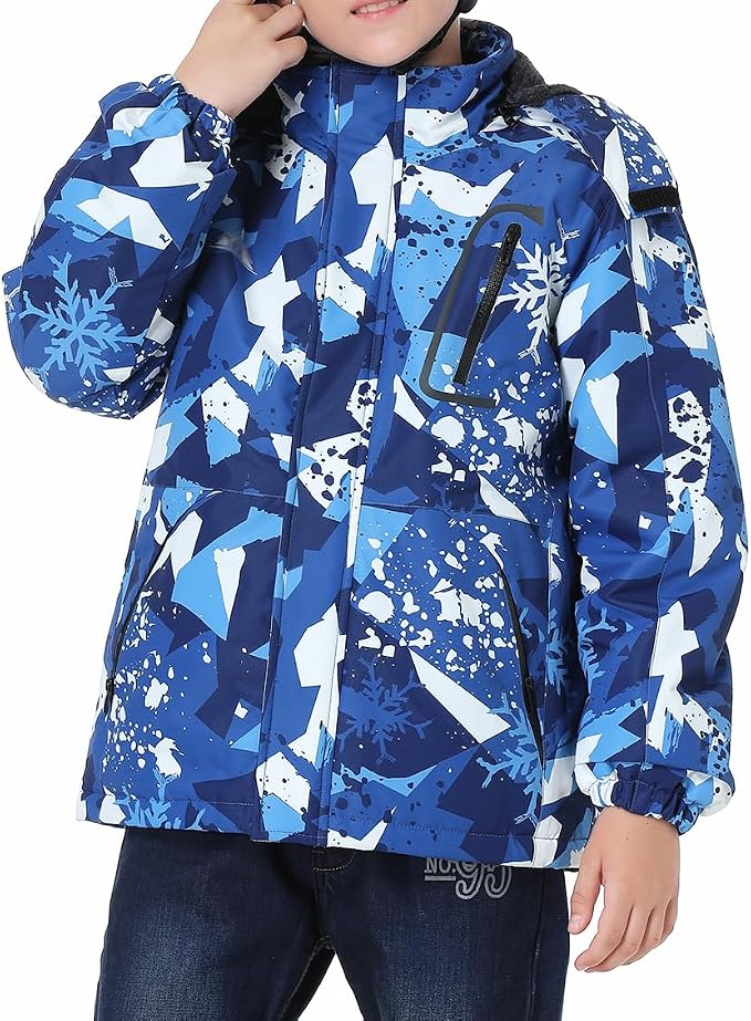 Kid's Ski Jacket Waterproof Winter Coat Boy's and Girl's Fleece Snowboarding - Image 2