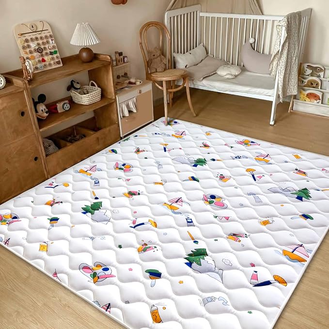 Baby Play Mat - 79" X 63", Premium Thicker Foam One-Piece Crawling Mat - Image 6