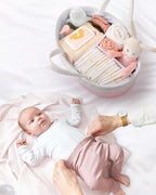 Maliton Diaper Caddy for Baby Girl-Cotton Rope Diaper Caddy, Diaper Organizer - Image 5