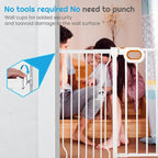 Stair Baby Gate 57-66 Inch, Extra Wide Safety Gate - Image 3
