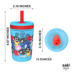 Zak Designs Sonic the Hedgehog Kelso Toddler Cups - Image 8