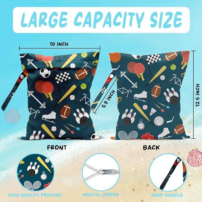 Wet Bag for Baby Swimsuit Kids Exercise Clothes Wet Dry Bag for Breast Pump - Image 2
