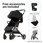 Baby Stroller, 3 in 1 Folding High Landscape Infant Strollers Convertible - Image 5