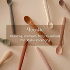 Moonkie Silicone Baby Spoons Set of 4, Two Sizes Feeding Spoon - Image 8