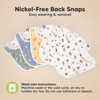 8-Pack Organic Baby Bibs for Boys, Girls - Image 9