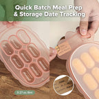 Haakaa Silicone Nibble Freezer Tray -Breastmilk Teething Popsicle Mold - Image 6