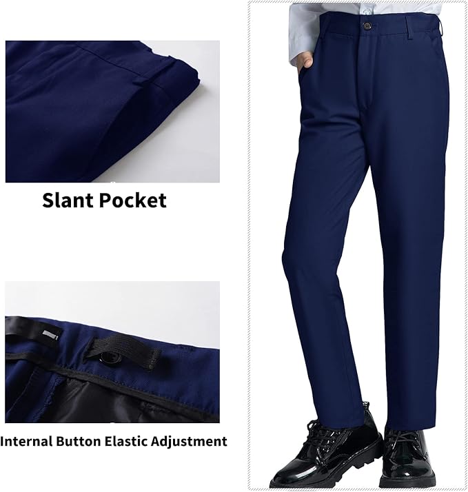 Boys' Suits Formal Slim Fit Tuxedo Boys Vest and Pants Set - Image 4