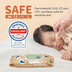 ECO BOOM Bamboo Baby Wipes | natural | 100% Plant-Based & fragrance free | - Image 2