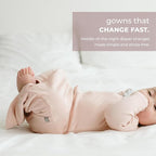goumikids Viscose Made from Bamboo Organic Cotton Convertible Baby Gown - Image 2