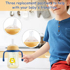 Qshare Sippy Cups For Toddlers, Weighted Straw Learner Cup - Image 4