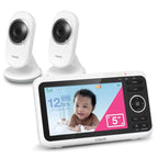 VTech VM350-2 Baby Monitor, 2 Cameras, 1000ft Range, Night Vision, 2-Way Audio by VTechBabyMonitors