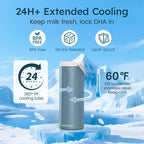 Portable Breast Milk Cooler for Travel, 22oz Large Capacity Breastmilk Chiller - Image 3