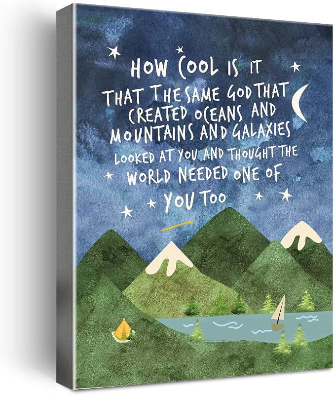 Same God Creation Wall Art, Mountain Wall Art by Wailozco