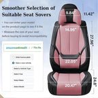 Coverado Universal Seat Covers Front, Waterproof Nappa Leather Car Seat Covers - Image 6
