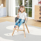 BABY JOY Baby High Chair, 3-in-1 Convertible Wooden Highchair - Image 9