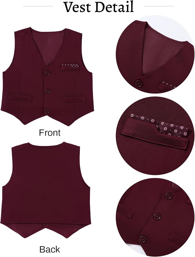nilikastta Toddler Baby Boy Clothes Suit Gentleman Wedding Outfits Formal Dress - Image 2