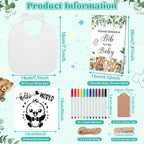 Baby Shower Game Sign Blank Bib DIY Set Newborn Essentials Stuff - Image 3