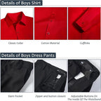 Boys Suits Formal Dress Vest and Pants Set - Image 5
