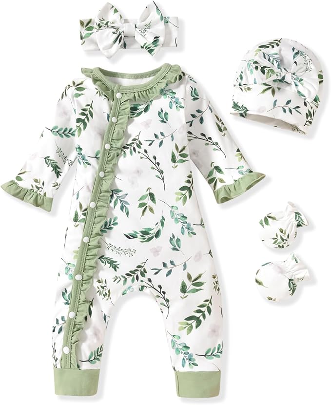 Aalizzwell Baby Girls Romper Outfit Fall Winter Clothes by Aalizzwell