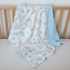 Whale Baby Fleece Blanket Neutral - Image 2